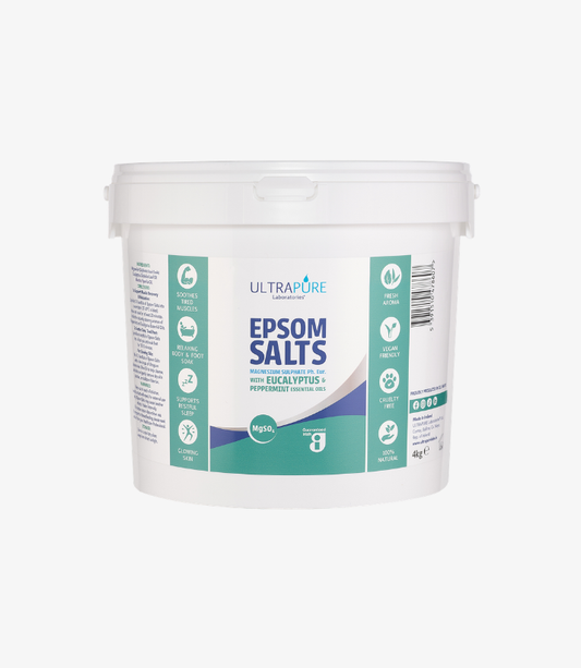 Ultrapure Epsom Salts with Peppermint & Eucalyptus Essential Oils 4kg