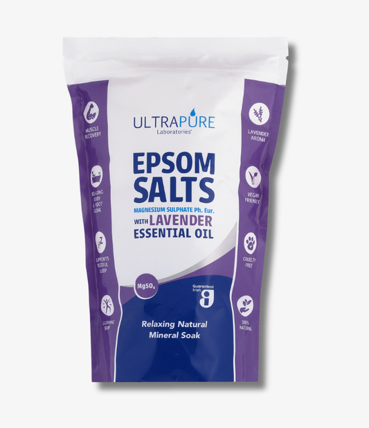 Epsom Salts infused with Lavender Essential Oil